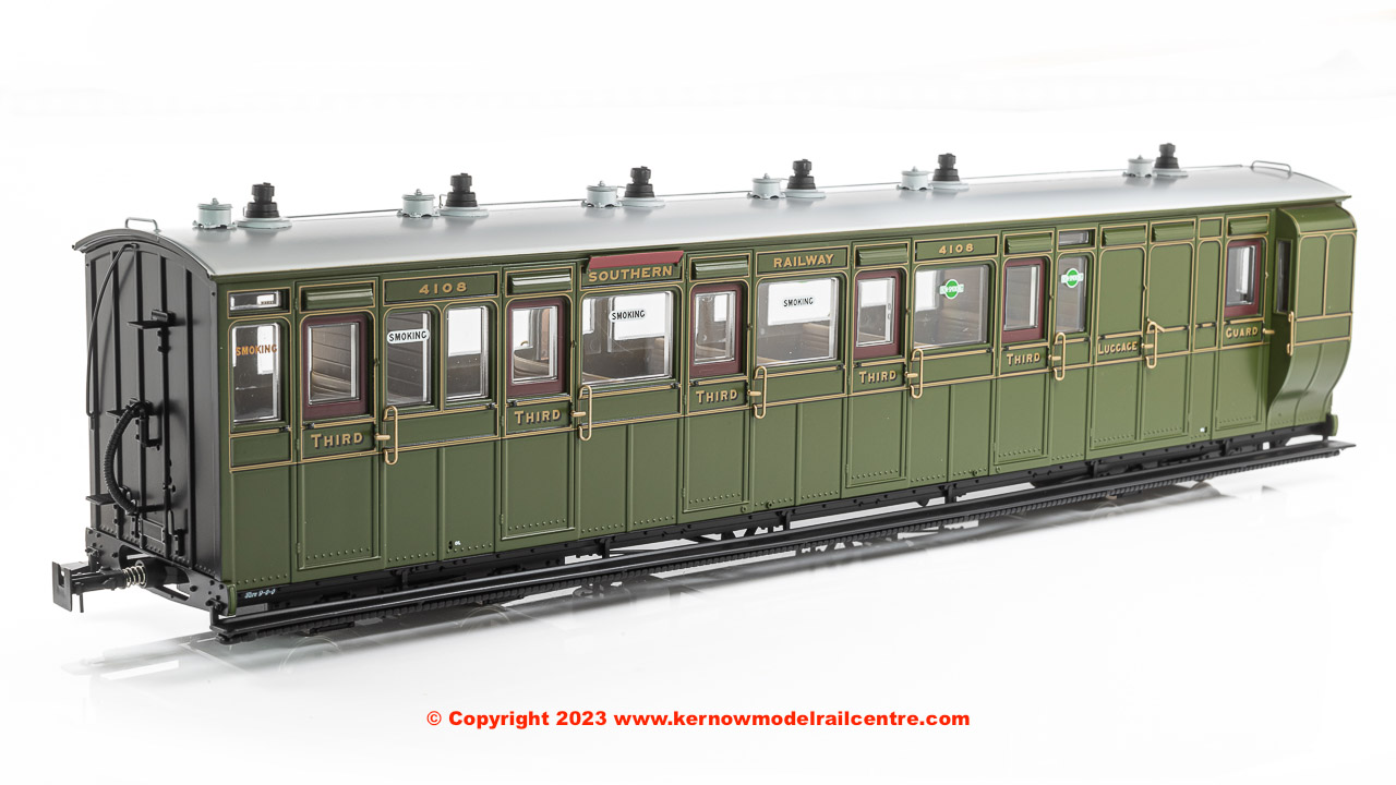 LHT-7NP-006D Lionheart Trains Brake 3rd Coach number 4108 - Southern 1924 - 1935